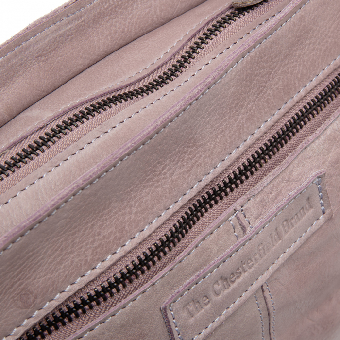 Geanta de umar, piele naturala, The Chesterfield Brand, Lucy, Lavender LIliac [5]