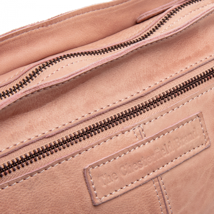 Geanta de umar, piele naturala, The Chesterfield Brand, Lucy, Roz pudra [5]
