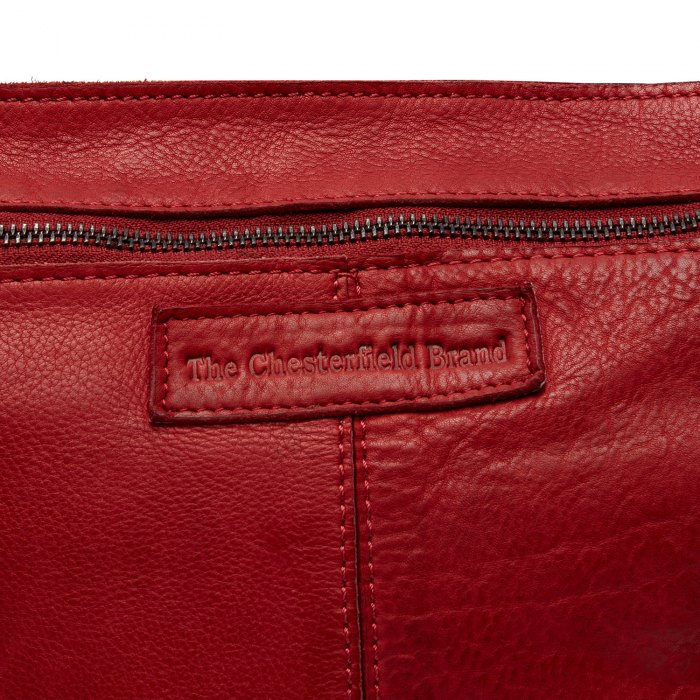 Geanta de umar, piele naturala, The Chesterfield Brand, Lucy, Rosu [2]