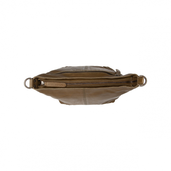 Geanta de umar, piele naturala, The Chesterfield Brand, Lucy, Verde olive [5]