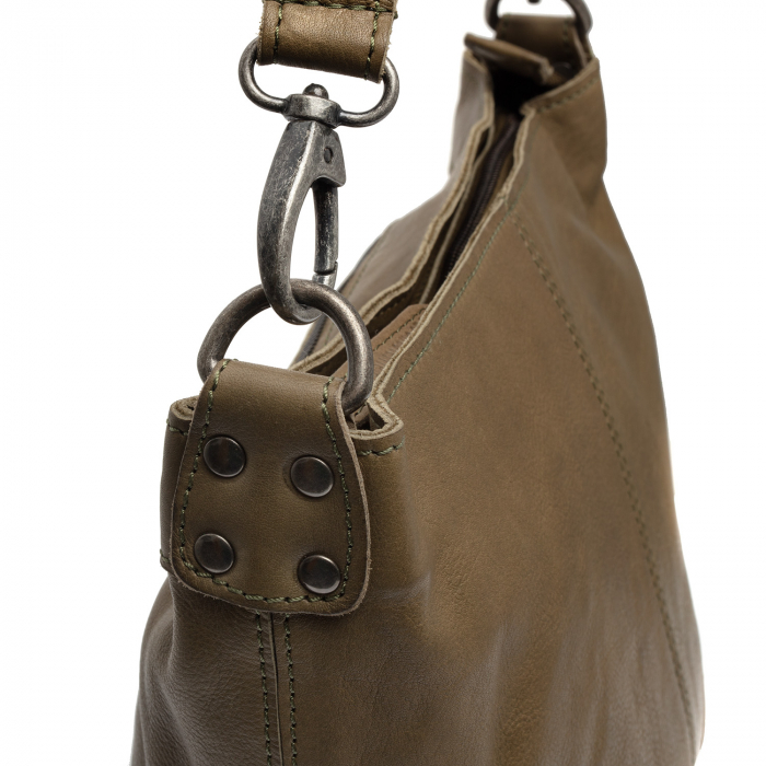 Geanta de umar, piele naturala, The Chesterfield Brand, Lucy, Verde olive [4]