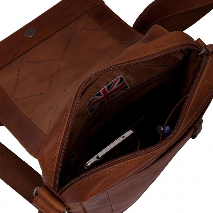 Geanta de umar The Chesterfield Brand, din piele naturala moale, Remy, Maro coniac [3]