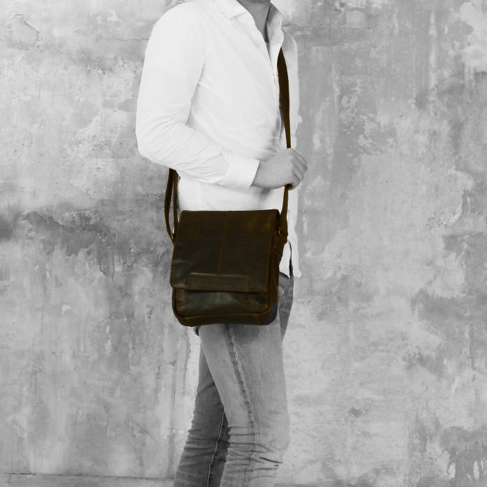 Geanta de umar The Chesterfield Brand, din piele naturala moale, Remy, Maro coniac [2]