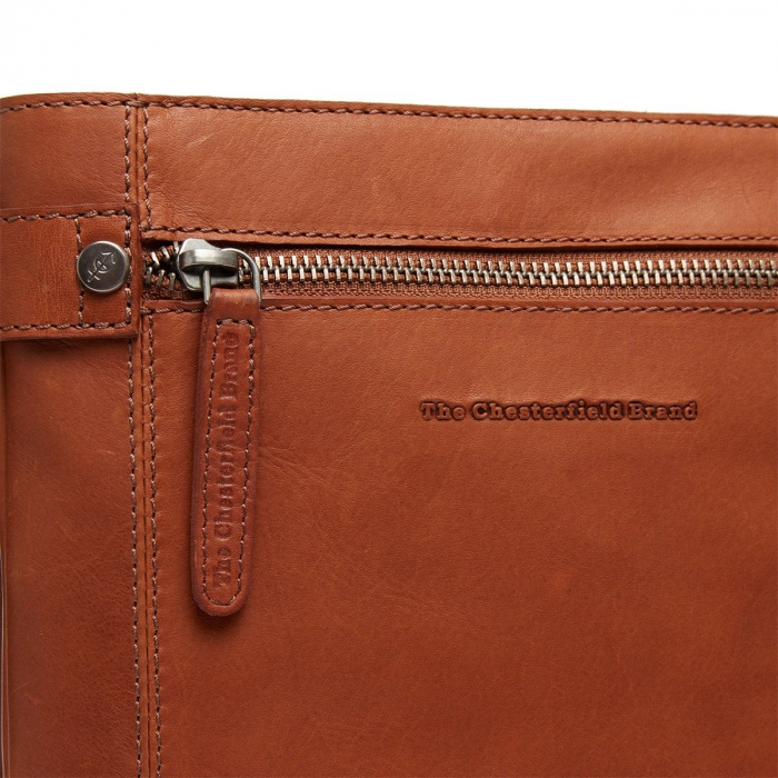 Geanta de umar unisex din piele naturala, The Chesterfield Brand, Brandis, Maro coniac [5]