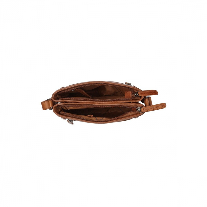Geanta de umar unisex din piele naturala, The Chesterfield Brand, Brandis, Maro coniac [3]