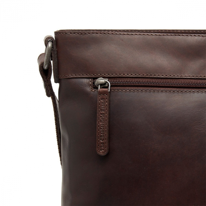 Geanta de umar pentru dama, piele naturala, The Chesterfield Brand, Lucena, Maro inchis [5]