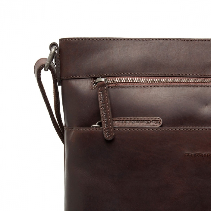 Geanta de umar pentru dama, piele naturala, The Chesterfield Brand, Lucena, Maro inchis [4]