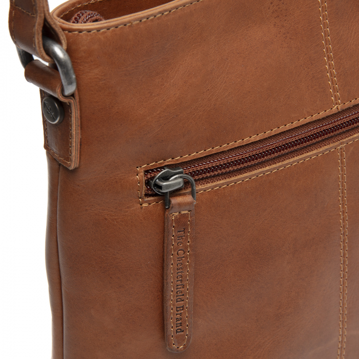 Geanta de umar unisex din piele naturala, The Chesterfield Brand, Navene, Maro coniac [5]