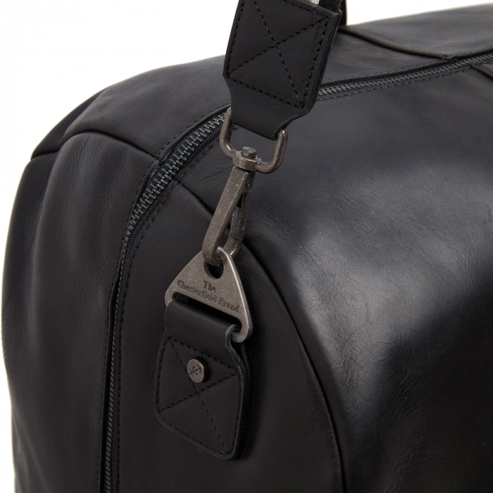 Geanta de voiaj de weekend, unisex The Chesterfield Brand, din piele naturala, Hudson, Negru [6]