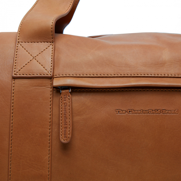 Geanta de voiaj de weekend, unisex The Chesterfield Brand, din piele naturala, Hudson, Maro coniac [5]
