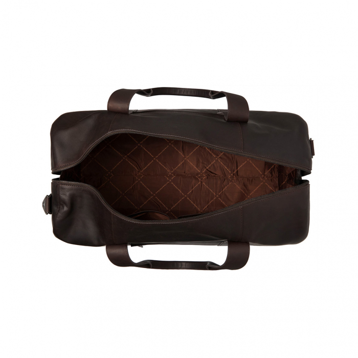 Geanta de voiaj de weekend, unisex The Chesterfield Brand, din piele naturala, Hudson, Maro inchis [2]