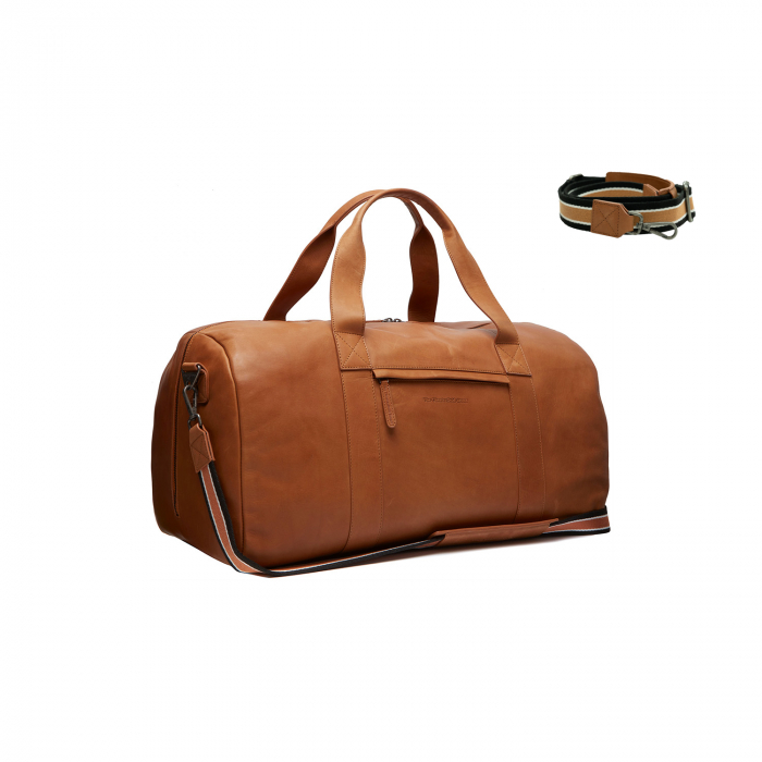 Geanta de voiaj de weekend, unisex The Chesterfield Brand, din piele naturala, Hudson, Maro coniac [2]