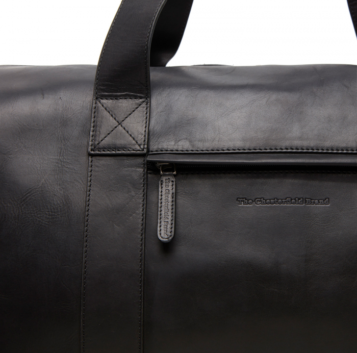 Geanta de voiaj de weekend, unisex The Chesterfield Brand, din piele naturala, Hudson, Negru [5]