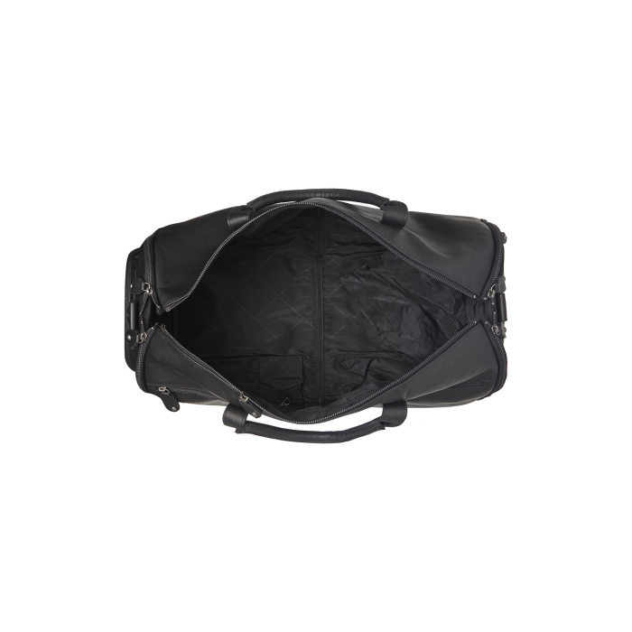 Geanta de voiaj si husa de haine 2 in 1, The Chesterfield Brand, piele naturala Finlay, Negru [4]