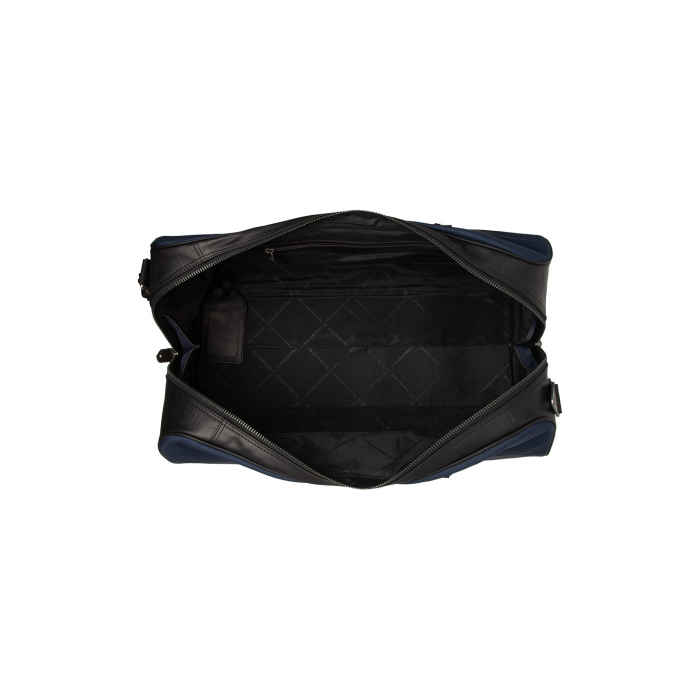 Geanta de voiaj unisex, The Chesterfield Brand, din nylon si piele, Tornio, Bleumarin [3]