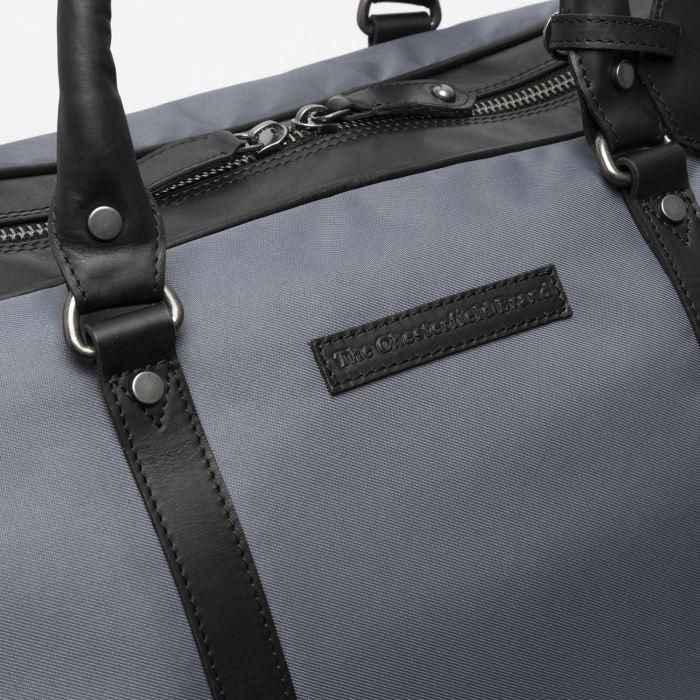 Geanta de voiaj unisex, The Chesterfield Brand, din nylon si piele, Tornio, Gri [3]