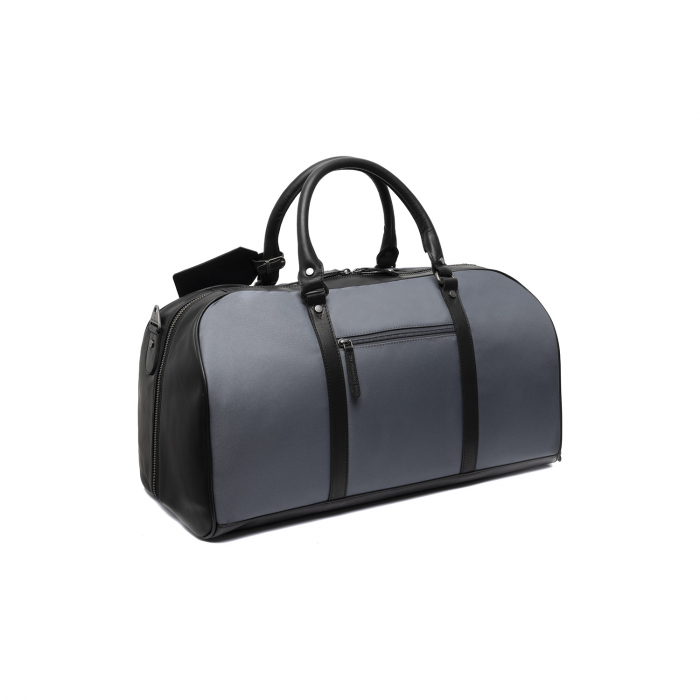 Geanta de voiaj unisex, The Chesterfield Brand, din nylon si piele, Tornio, Gri [7]