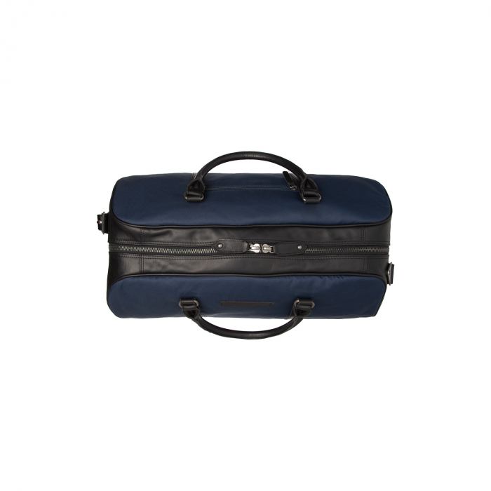 Geanta de voiaj unisex, The Chesterfield Brand, din nylon si piele, Tornio, Bleumarin [5]