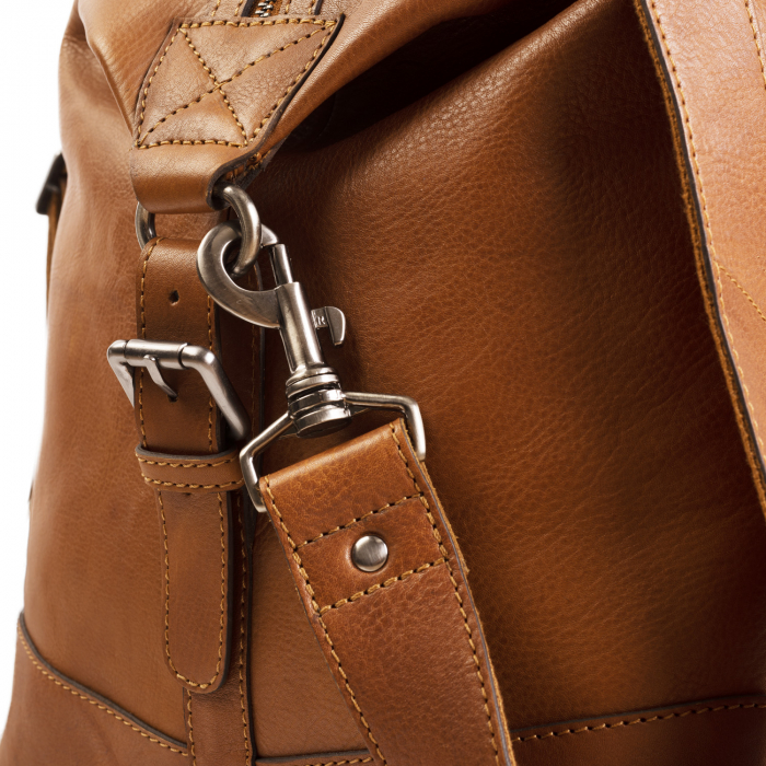 Geanta de voiaj unisex The Chesterfield Brand, din piele moale, Caleb, Maro coniac [6]