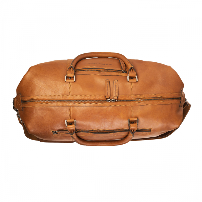 Geanta de voiaj unisex The Chesterfield Brand, din piele moale, Caleb, Maro coniac [5]