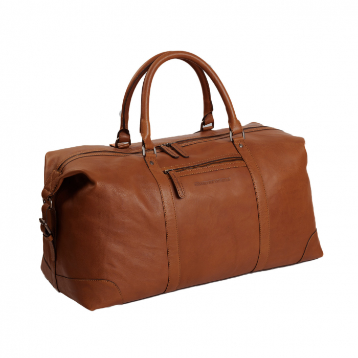 Geanta de voiaj unisex The Chesterfield Brand, din piele moale, Caleb, Maro coniac [2]