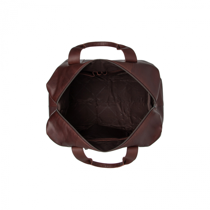 Geanta de voiaj unisex The Chesterfield Brand, din piele moale, Conor, Maro inchis [2]