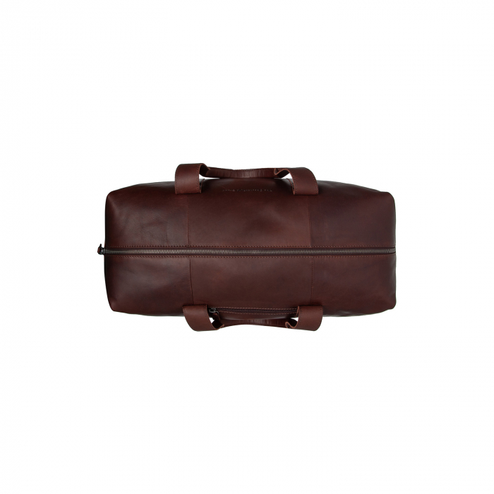 Geanta de voiaj unisex The Chesterfield Brand, din piele moale, Conor, Maro inchis [3]