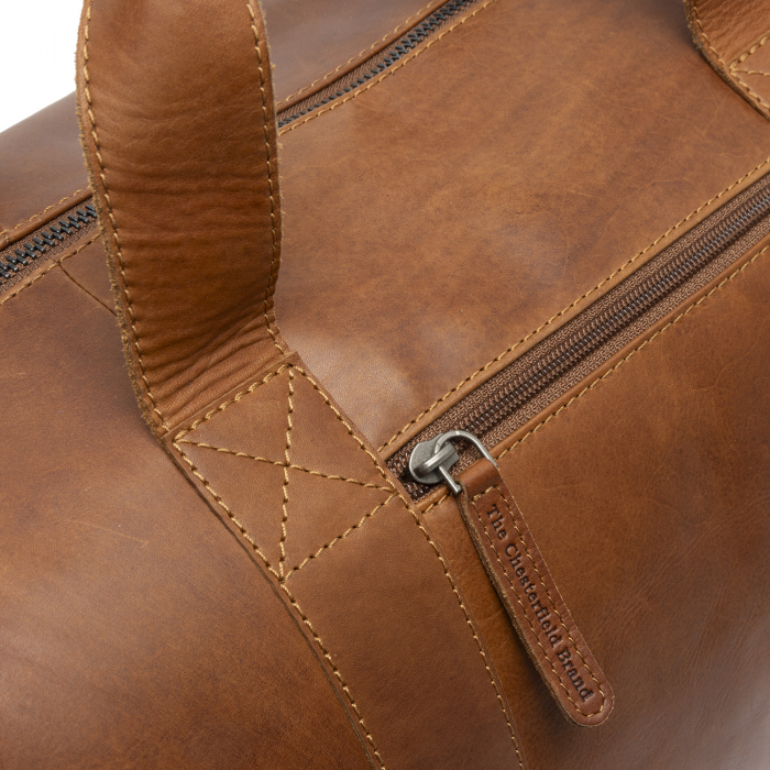 Geanta de voiaj unisex The Chesterfield Brand, din piele moale, Conor, Maro coniac [5]