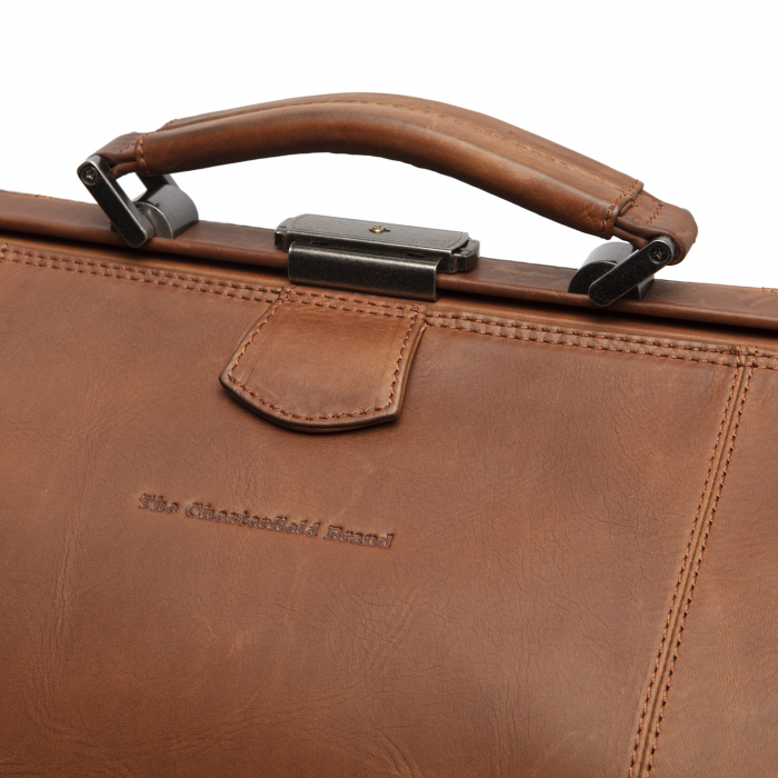 Geanta de voiaj cu compartiment pentru laptop, The Chesterfield Brand, din piele naturala, Corfu, Maro coniac [4]