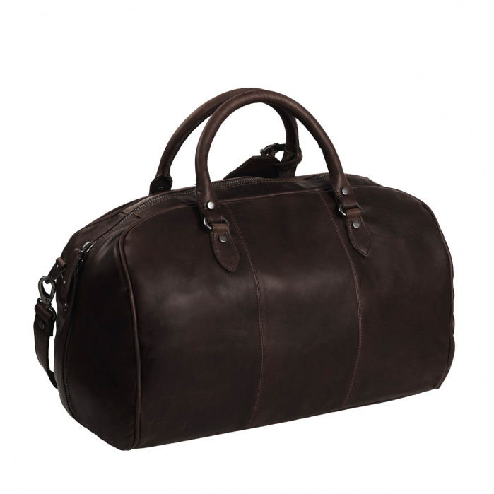 Geanta de voiaj unisex The Chesterfield Brand, din piele moale, Liam, Maro inchis [4]