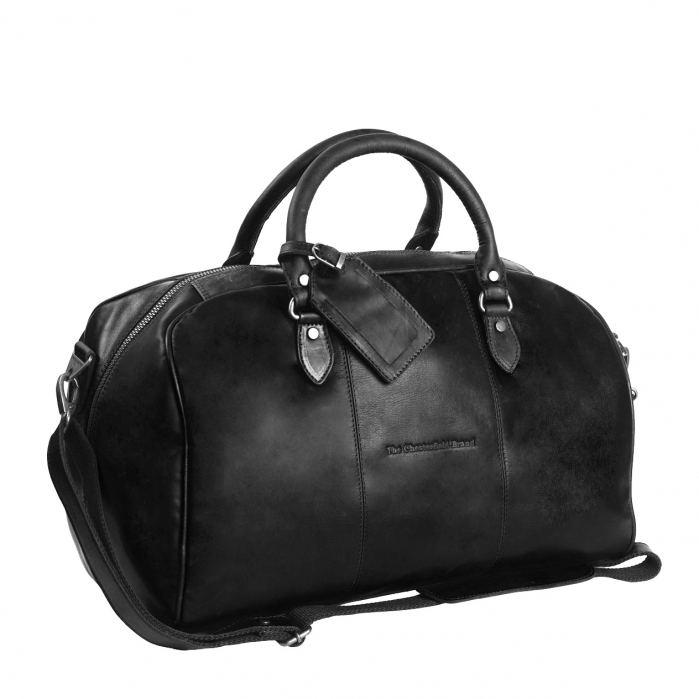 Geanta de voiaj unisex The Chesterfield Brand, din piele moale, Liam, Negru [2]