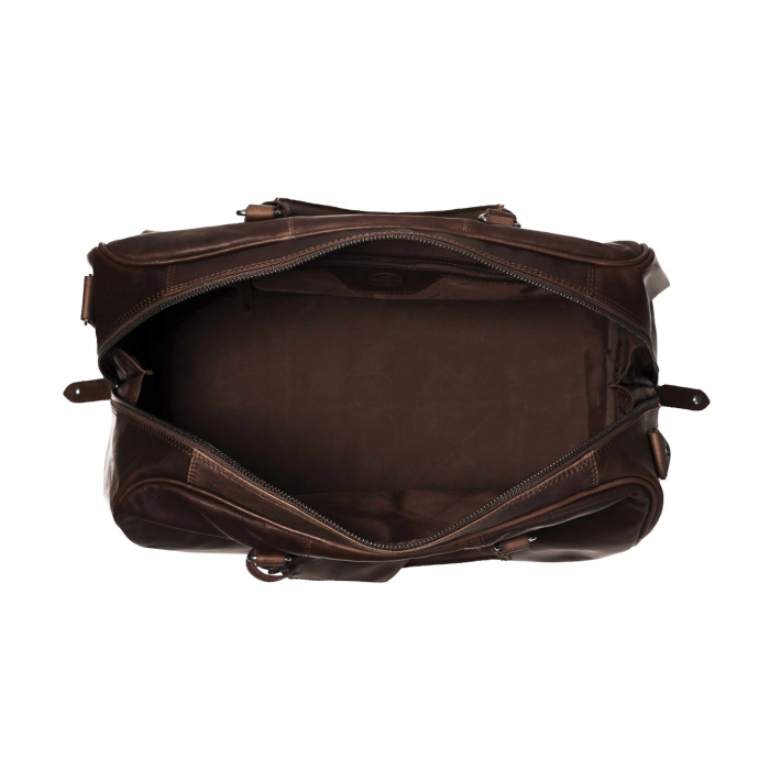 Geanta de voiaj unisex The Chesterfield Brand, din piele moale, Liam, Maro inchis [5]