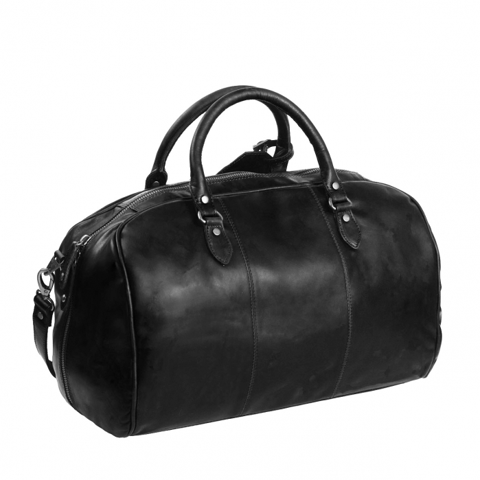 Geanta de voiaj unisex The Chesterfield Brand, din piele moale, Liam, Negru [3]