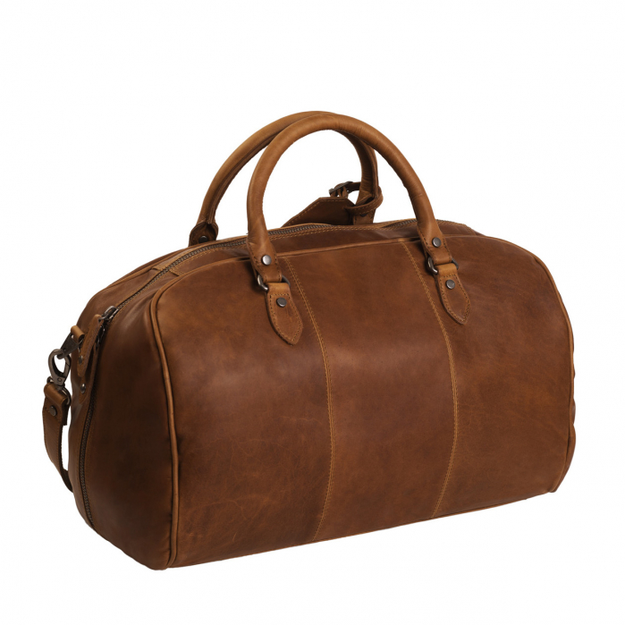 Geanta de voiaj unisex The Chesterfield Brand, din piele moale, Liam, Maro coniac [4]