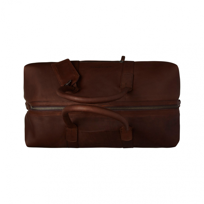 Geanta de voiaj unisex The Chesterfield Brand, din piele moale, Portsmouth, Maro inchis [4]