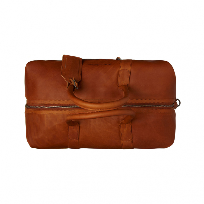 Geanta de voiaj unisex The Chesterfield Brand, din piele moale, Portsmouth, Maro coniac [6]