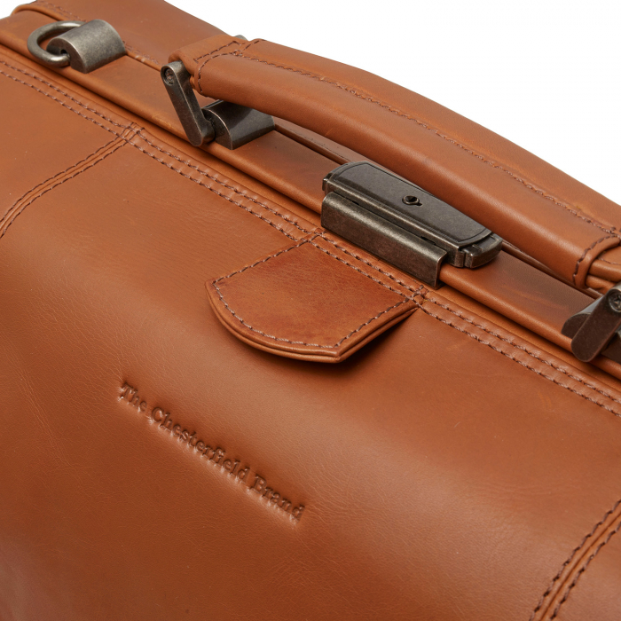 Geanta de voiaj unisex, The Chesterfield Brand, din piele moale, Texel, Maro coniac [4]