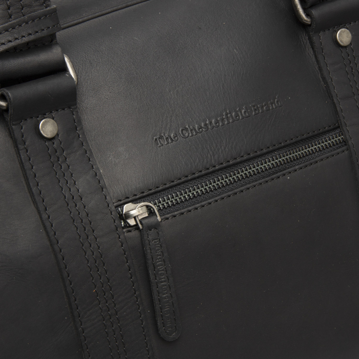 Geanta de voiaj unisex The Chesterfield Brand, din piele moale, Volenza, Negru [5]