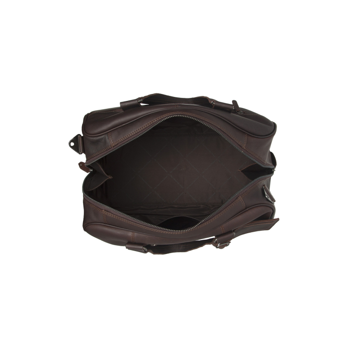 Geanta de voiaj unisex The Chesterfield Brand, din piele moale, Volenza, Maro inchis [2]