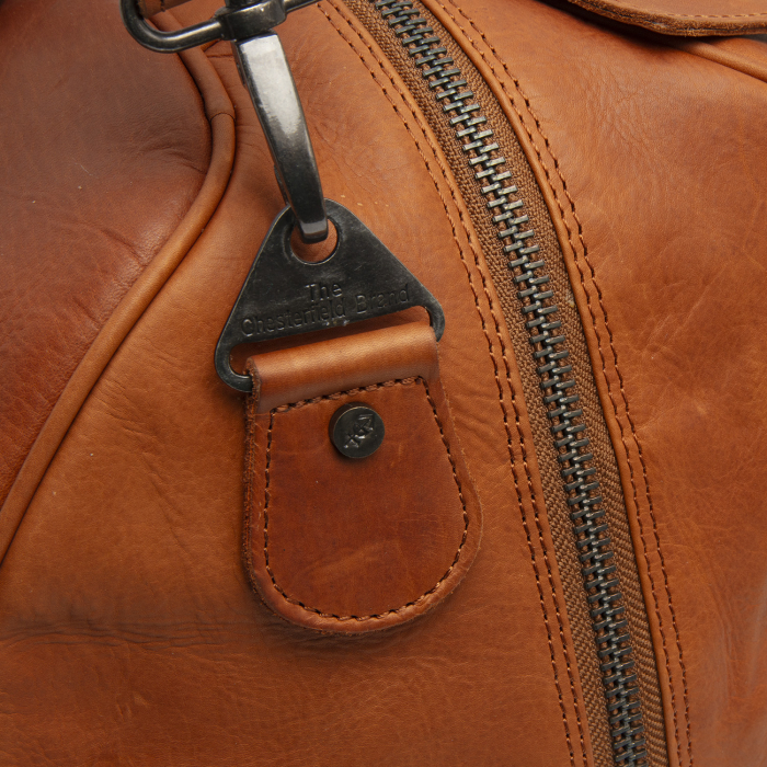 Geanta de voiaj unisex The Chesterfield Brand, din piele moale, Volenza, Maro coniac [4]