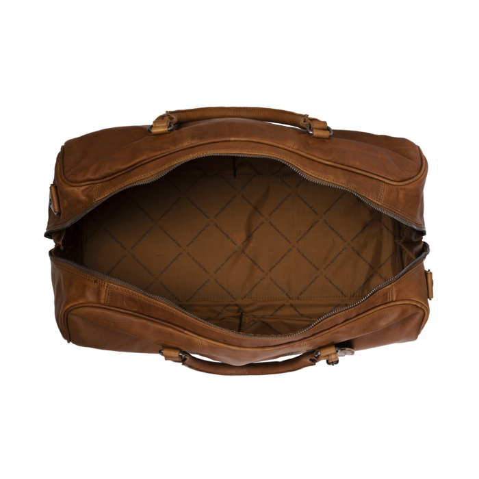Geanta de voiaj unisex The Chesterfield Brand, din piele moale, William, Maro coniac [4]