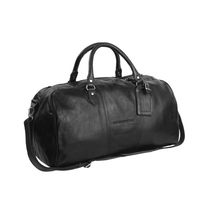 Geanta de voiaj unisex The Chesterfield Brand, din piele moale, William, Negru [2]