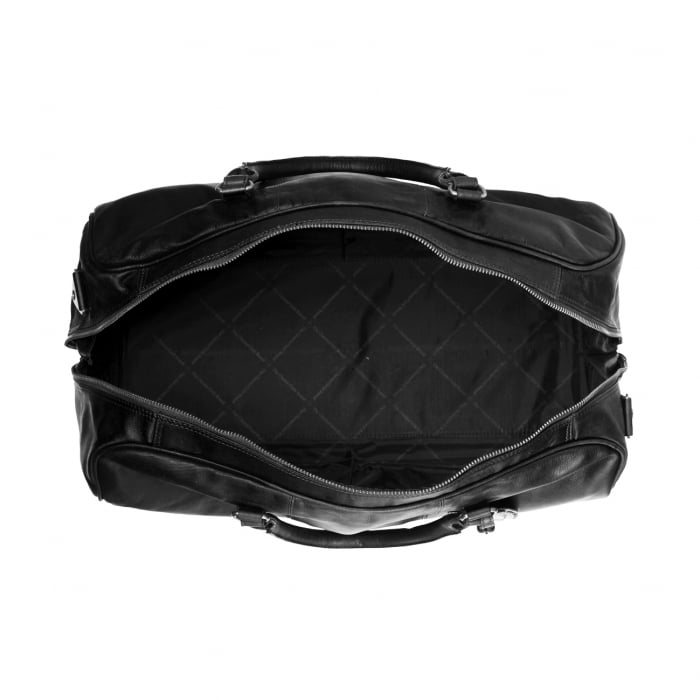 Geanta de voiaj unisex The Chesterfield Brand, din piele moale, William, Negru [5]