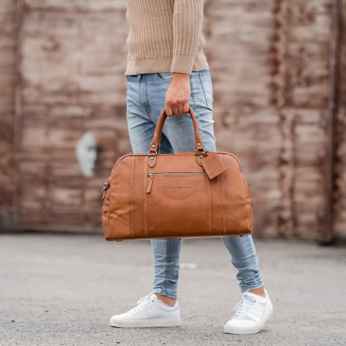 Geanta de voiaj unisex The Chesterfield Brand, din piele naturala, Kiel, Maro coniac [1]