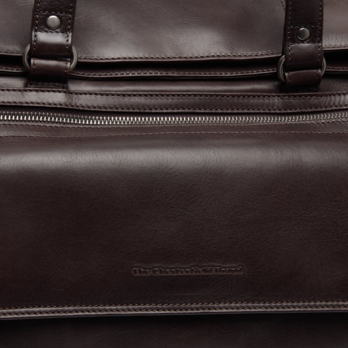 Geanta de voiaj unisex, The Chesterfield Brand, din piele naturala, Lazio, Maro inchis [3]