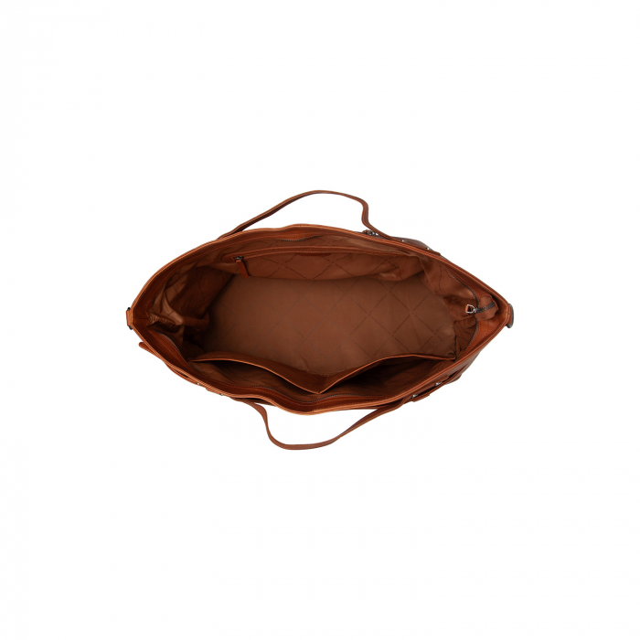 Geanta de voiaj unisex, The Chesterfield Brand, din piele naturala, Mark, Maro coniac [5]