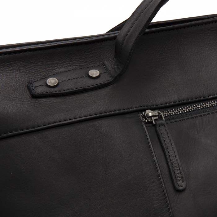 Geanta de voiaj unisex, The Chesterfield Brand, din piele naturala, Mark, Negru [5]