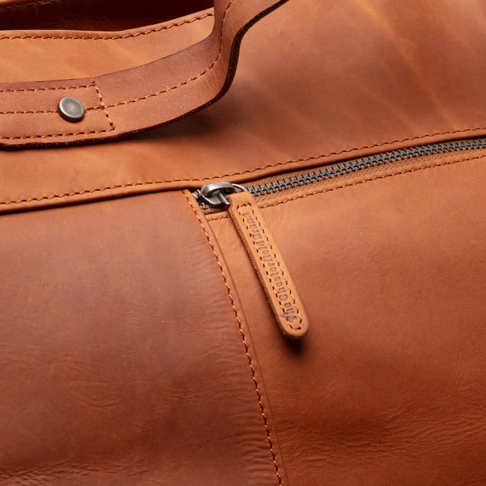 Geanta de voiaj unisex, The Chesterfield Brand, din piele naturala, Mark, Maro coniac [6]