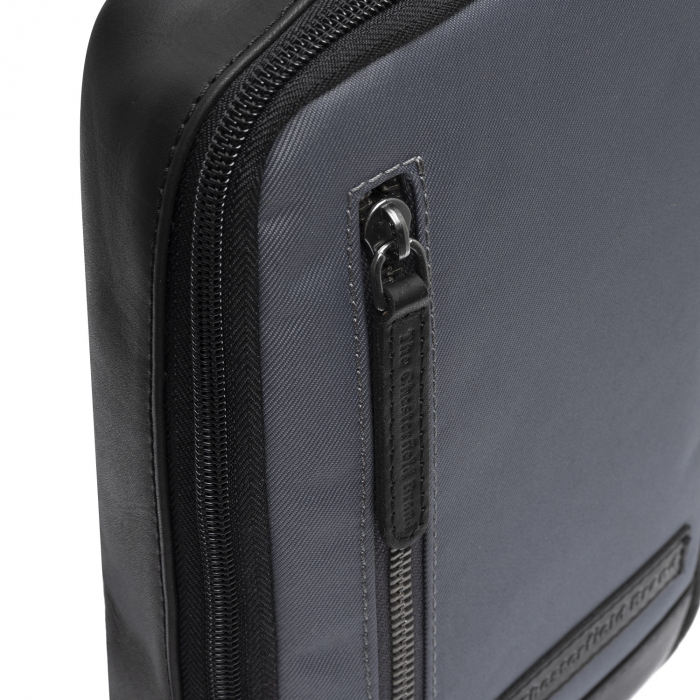 Geanta din nylon si piele, pentru barbati, The Chesterfield Brand, Salla, Gri [4]