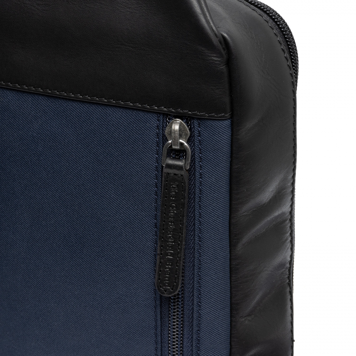 Geanta din nylon si piele, pentru barbati, The Chesterfield Brand, Salla, Bleumarin [6]